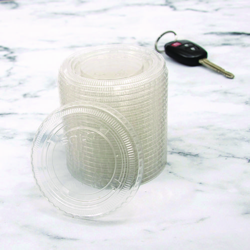 Staples Perk Compostable Hot Cup Lids - 50-Pack For 10/12/16 Oz Cups