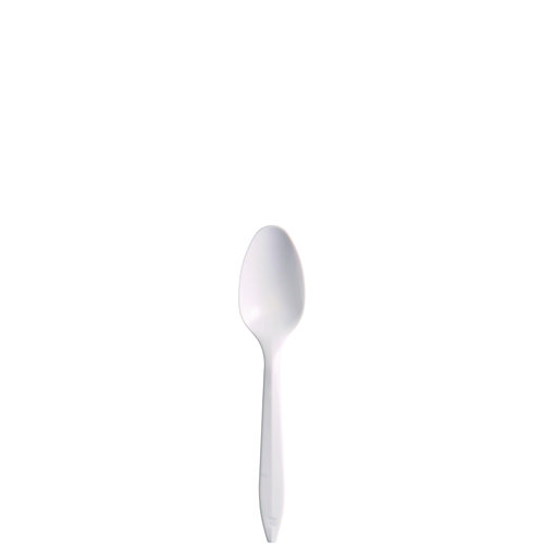 Style Setter Mediumweight Plastic Teaspoons, White, 1000/Carton