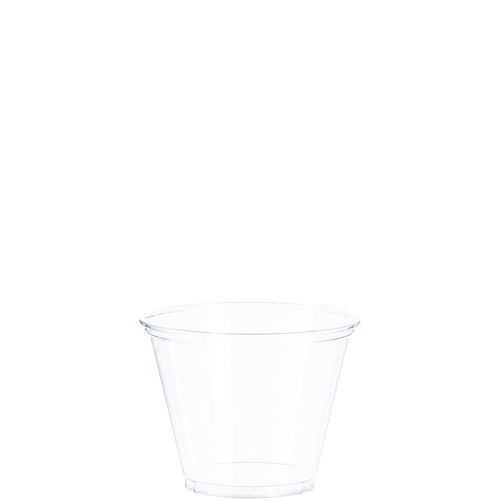 Image of Solo® Ultra Clear Pet Cups, 9 Oz, Squat, 50/Bag, 20 Bags/Carton