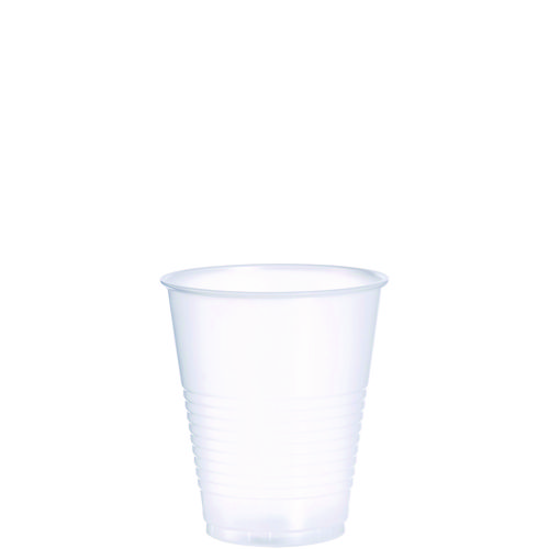 Dart® High-Impact Polystyrene Squat Cold Cups, 12 oz, Translucent, 50/Pack