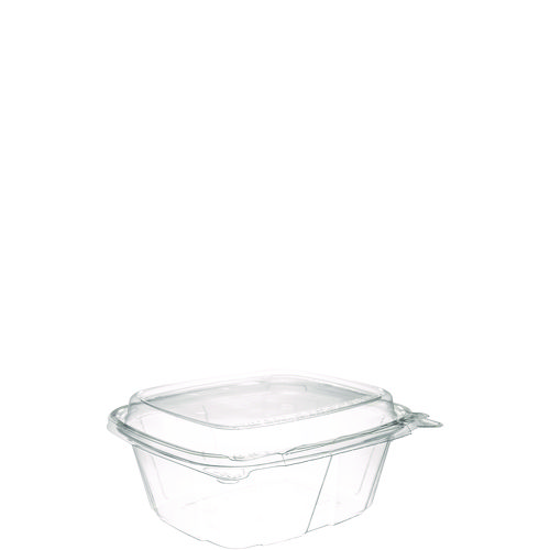 ClearPac SafeSeal Tamper-Resistant/Evident Containers, Domed Lid, 12 oz, Clear, Plastic, 100/Bag, 2 Bags/Carton