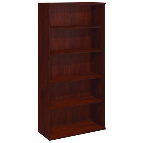 Bush® Series C Collection Bookcase, Five-Shelf, 35.63W X 15.38D X 72.78H, Hansen Cherry