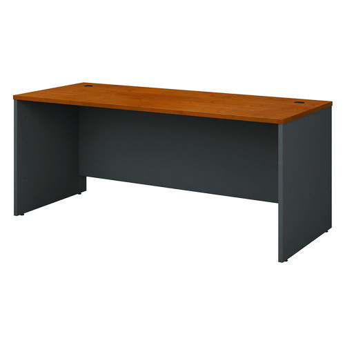Bush® Series C Collection Desk Shell, 71.13" X 29.38" X 29.88", Natural Cherry/Graphite Gray