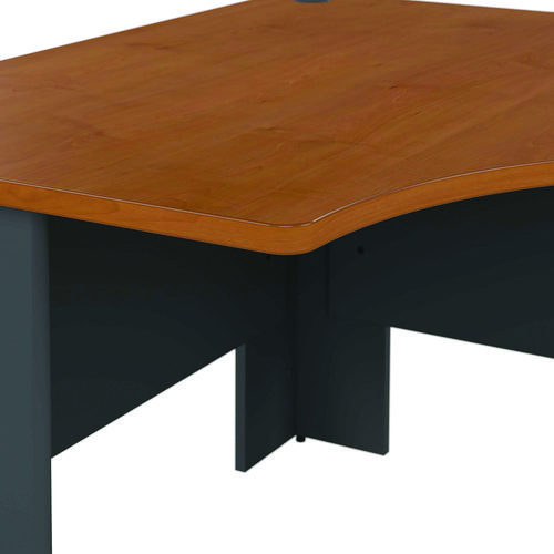 Series A Collection Corner Desk, 47.25" x 47.25" x 29.88", Hansen Cherry