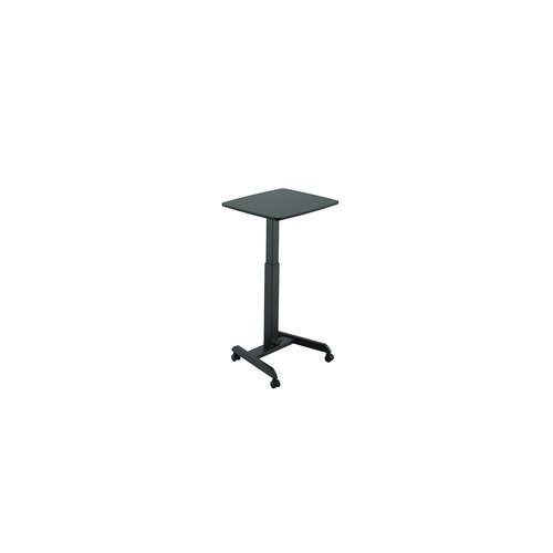 Image of Mobile Sit-to-Stand Desk, 23.5 x 20.5 x 29.75 to 44.25, Black