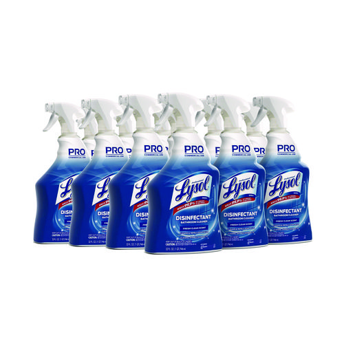Disinfectant Bathroom Cleaner, 32 oz Spray Bottle, 12/Carton