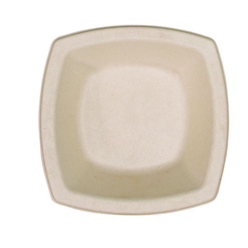 Image of Compostable Fiber Dinnerware, ProPlanet Seal, Bowl, 12 oz, Tan, 125/Pack