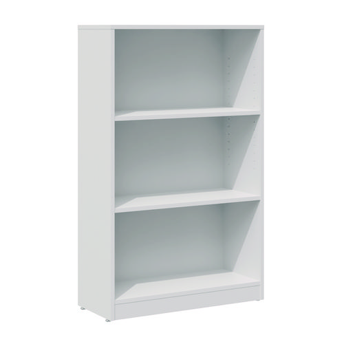 Three-Shelf Bookcase, 27.56" x 11.42" x 44.33", White