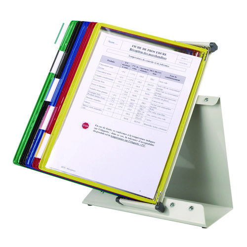 thumbnail interactive-video image 1 of Tarifold Wall Reference Unit Starter Set - 10 Pocket Display System For Documents 1 of 5