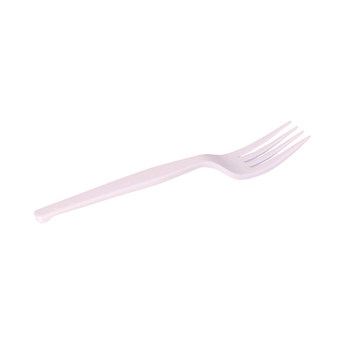 Dixie® Plastic Cutlery, Forks, Heavyweight, Clear, 1,000/Carton