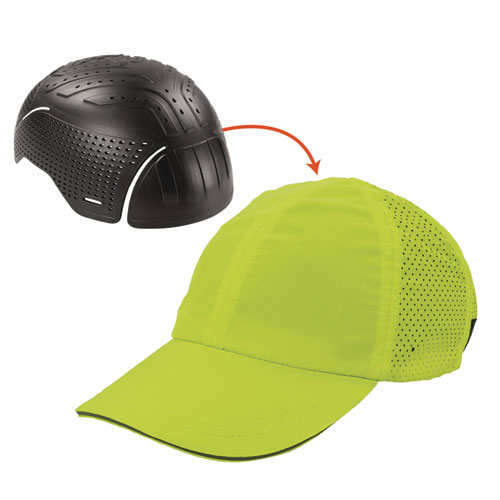 Image of Skullerz 8947 Lightweight Baseball Hat and Bump Cap Insert, X-Small/Small, Lime, Ships in 1-3 Business Days
