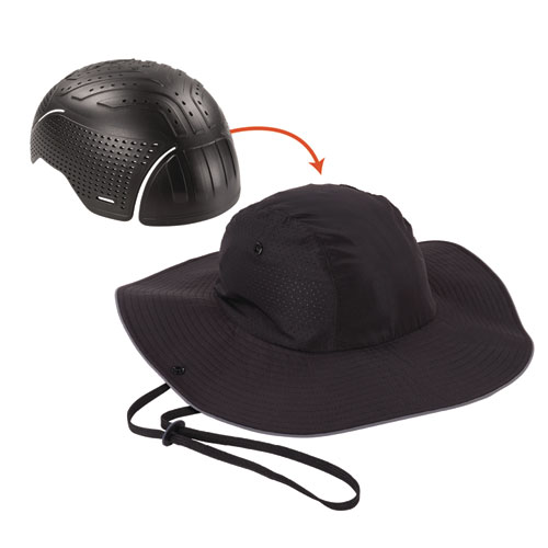 ergodyne® Skullerz 8957 Lightweight Ranger Hat and Bump Cap Insert, Medium/Large, Black, Ships in 1-3 Business Days
