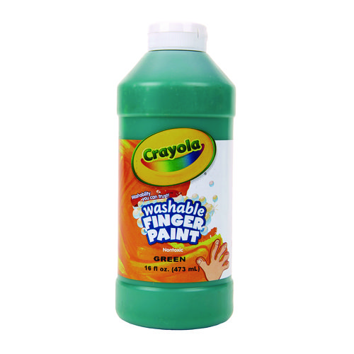Crayola® Washable Fingerpaint, Green, 16 Oz Bottle