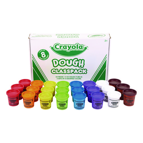 Image of Crayola® Dough Classpack, 3 Oz, 8 Assorted Colors, 24/Pack