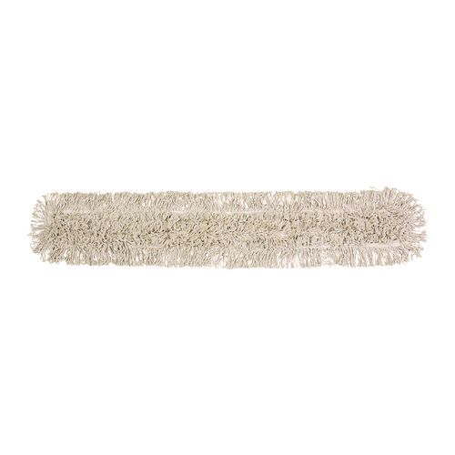 Boardwalk® Mop Head, Dust, Cotton, 48 X 3, White