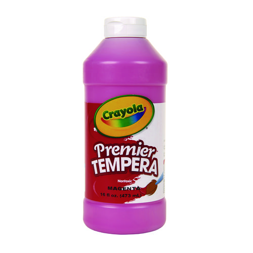 Premier Tempera Paint, Magenta, 16 oz Bottle