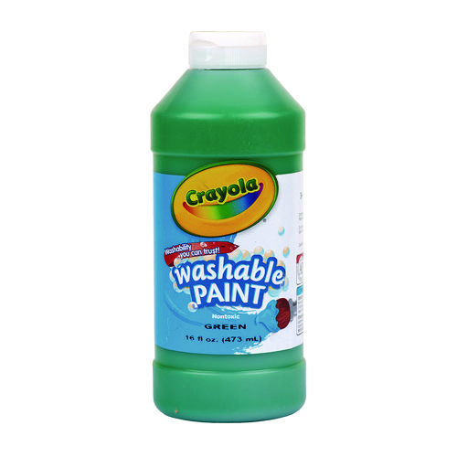 Image of Crayola® Washable Paint, Green, 16 Oz Bottle
