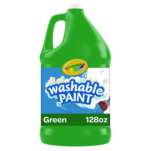 Washable Paint, Green, 1 gal Bottle