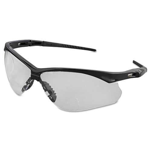 Jackson Safety* V60 Nemesis Rx Reader Safety Glasses, Black Frame, Clear Lens