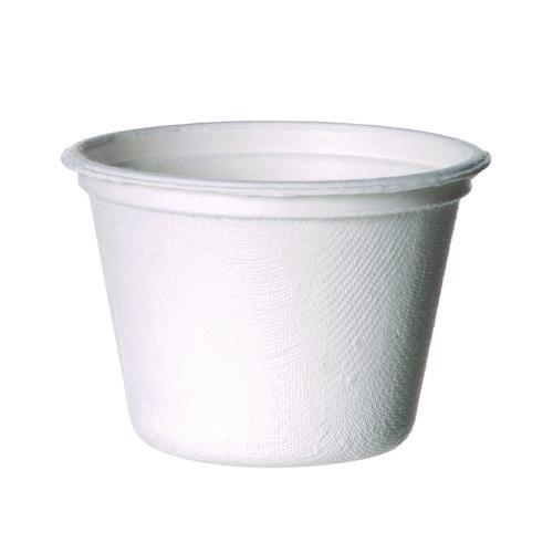 Vanguard Renewable and Compostable Sugarcane Portion Cups, 4 oz, White, 1,000/Carton