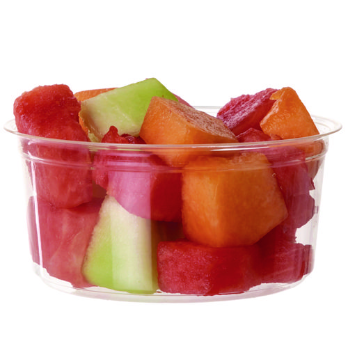 Round Deli Containers, 12 oz, 4.63" Diameter x 2.13" h, Clear, Plastic, 500/Carton