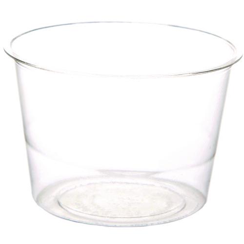 Renewable and Compostable Portion Cups, 4 oz, Plastic, Clear, 100/Pack, 20 Packs/Carton