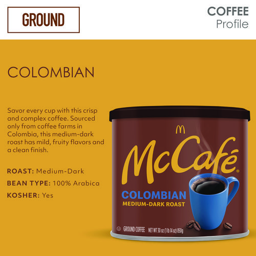 Ground Coffee, Colombian, 30 oz Can