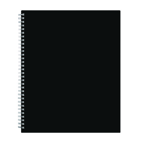 Enterprise Weekly/Monthly Planner, 11 x 8.5, Black/Silver Cover, 12-Month (Jan to Dec): 2024