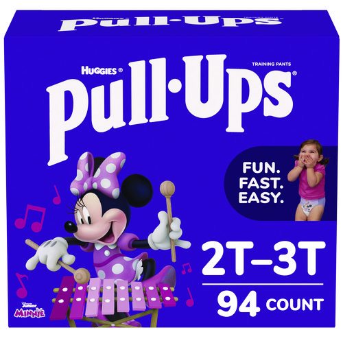 Pull-Ups Learning Designs Potty Training Pants for Girls, 2T-3T, 16 lbs to 34 lbs, 94/Carton