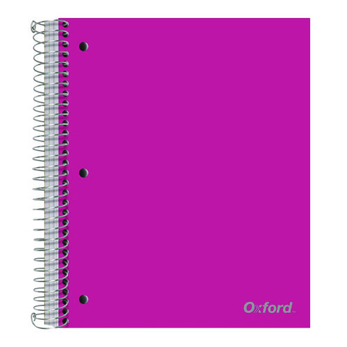 Three-Subject Notebook, 3 Subject, College Rule, Randomly Assorted Cover Color, (150) 11 x 9 Sheets