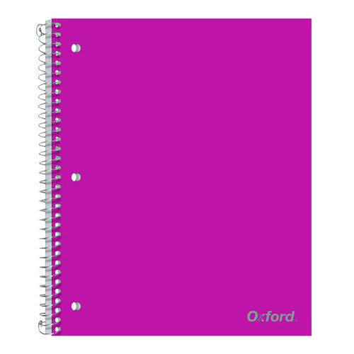 Poly One-Subject Notebook, 1 Subject, College Rule, Randomly Assorted Cover Color, (100) 11 x 9 Sheets