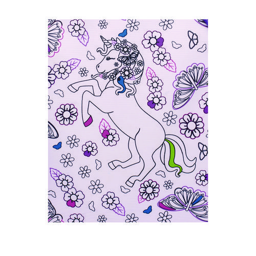 Color-Your-Own Backpack, Mystical Unicorn, 15 x 5 x 16, Pink/Purple