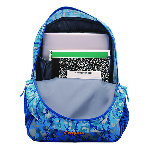 Color-Your-Own Backpack, Oceanfront, 15 x 5 x 16, Blue/Black