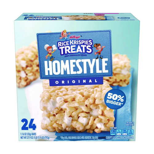 Rice Krispies Treats Homestyle Original Cereal Bar, 1.16 Bar, 24/Box