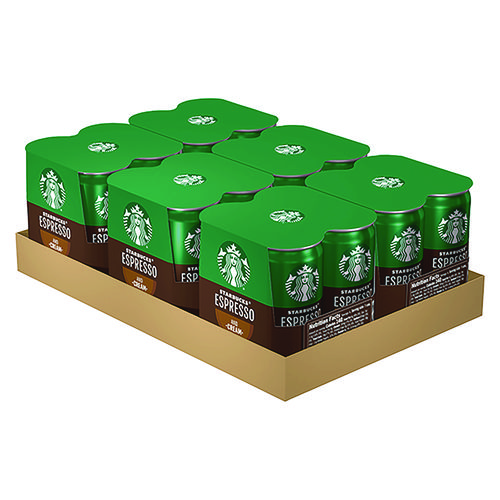Cold Brew Coffee, Doubleshot Espresso and Cream, 6.5 oz Can, 24/Carton