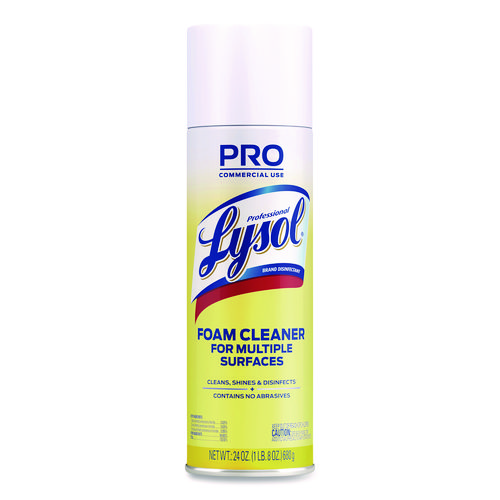 Professional LYSOL® Brand Disinfectant Foam Cleaner, 24 oz Aerosol Spray, 12/Carton