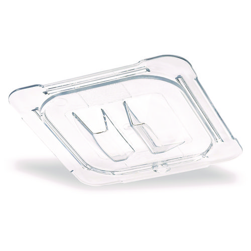 Image of StorPlus Polycarbonate Handled Universal Lid, 6.31 x 6.88 x 0.88, Clear, Plastic