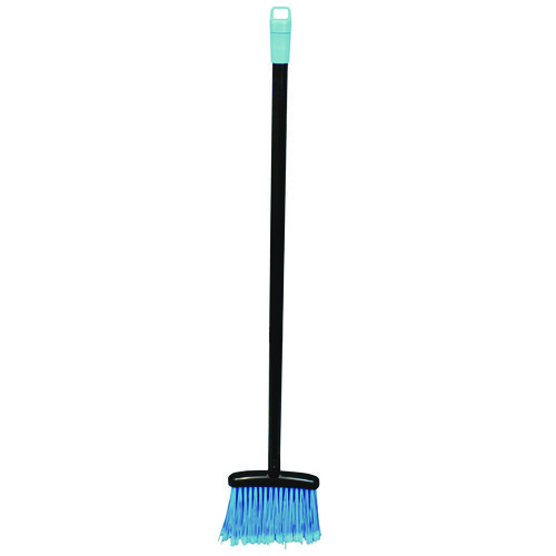 Image of Lobby Dust Pan Broom, 36.86", Black/Blue, 12/Carton