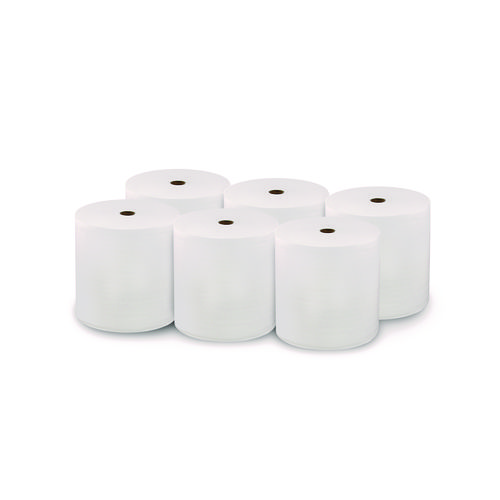 Hard Wound Roll Towel. 1-Ply, 7” x 1,000 ft, White, 6 Rolls/Carton