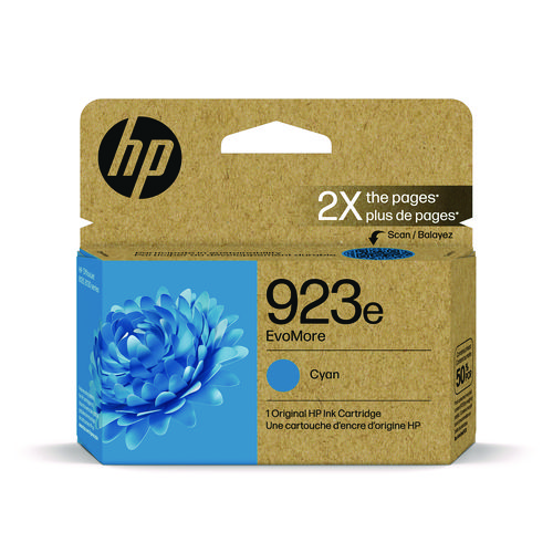 Image of HP 923E (4K0T4LN) Cyan Original Ink Cartridge