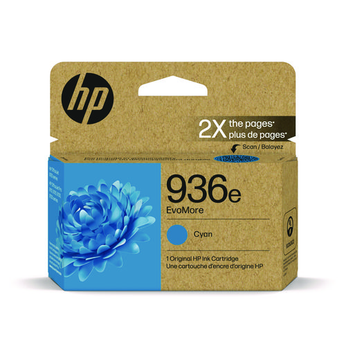 Image of HP 936E, (4S6V3LN) Cyan Original Ink Cartridges