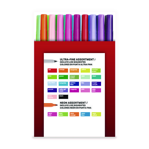 Permanent Markers Ultimate Collection, Assorted Tip Sizes/Types, Assorted Colors, 72/Pack