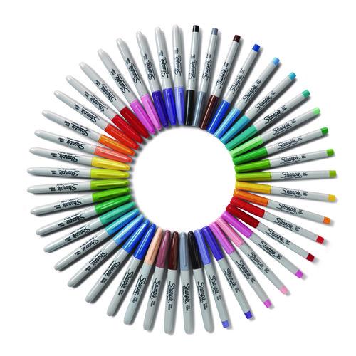 Image of Sharpie® Permanent Markers Ultimate Collection, Assorted Tip Sizes/Assorted Tip Types, Assorted Colors, 45/Pack