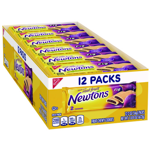 Nabisco® Fig Newtons, 2 oz Pack, 2 Cookies/Pack 24 Packs/Box, Ships in 1-3 Business Days