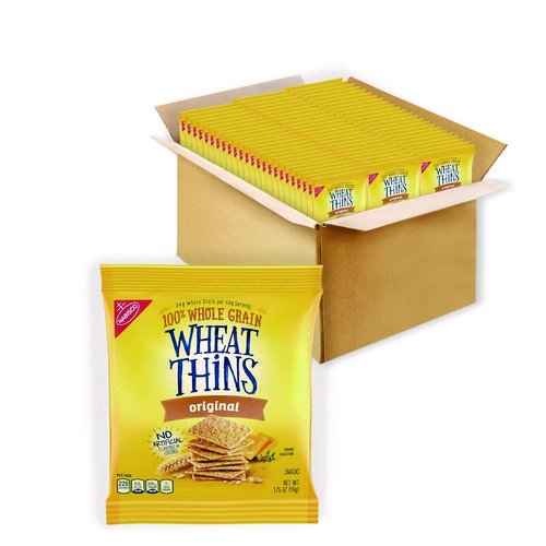 Image of Nabisco® Wheat Thins Crackers, Original, 1.75 Oz Bag, 72/Carton