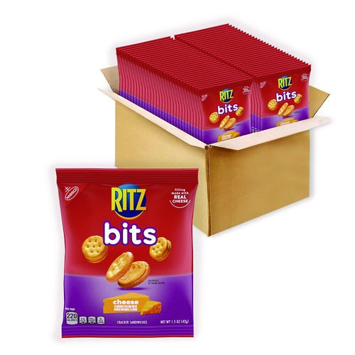 Ritz Bits, Cheese, 1.5 oz Packs, 60/Carton