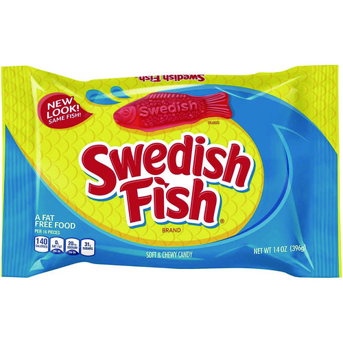Image of Swedish Fish® Candy, Original Flavor, Red, 14 Oz Bag