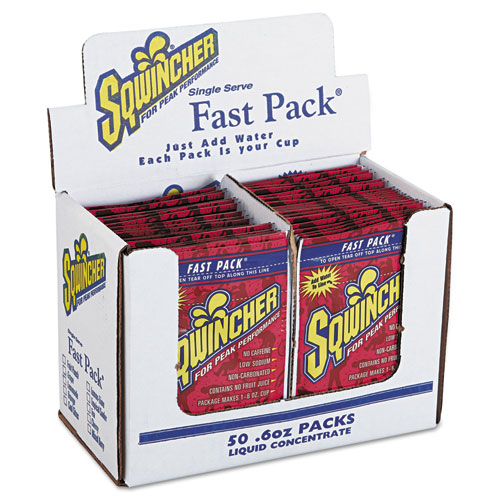 Fast Pack Drink Package, Cherry, .6oz Packet, 200/carton