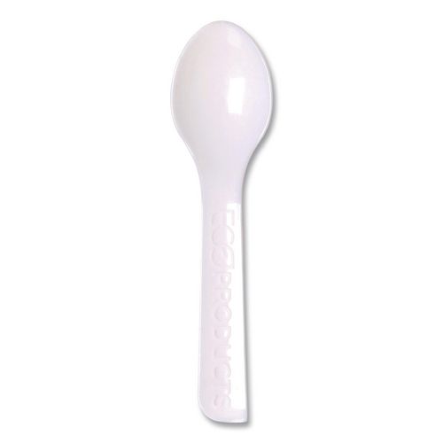 Plantware CPLA Tasting Spoon, Plastic, 3", White, 2,000/Carton