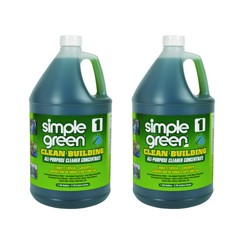 Image of Simple Green® Clean Building All-Purpose Cleaner Concentrate, 1 Gal Bottle, 2/Carton